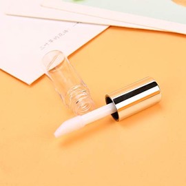 45 recipientes vacíos para brillo de labios, 1,2 ml, tubo de brillo de labios rellenable, botellas de bálsamo labial vacío, tubos transparentes