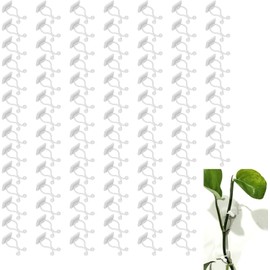 Accesorio de Pared para Trepar Plantas de 100 Piezas, Clip de Fijación de Enredaderas de Pared, Clip de Fijación de Accesorio de Rama Autoadhesivo, para Soportes de Cultivo para el Jardín(blanco)