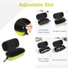 Bukere Double Eyeglasses Case with Adjustable Slots, EVA Hard-shell Travel