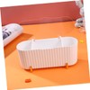 FELTECHELECTR 3-Compartment Cotton Pad Holder Makeup Puff Storage Box Dustproof