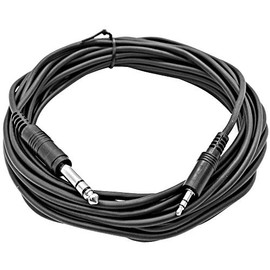 Seismic Audio - SA-iERQM25-25 Foot 1/8 Inch 3.5mm Stereo TRS Male to 1/4 Inch 6.35mm Male Audio Patch Cable