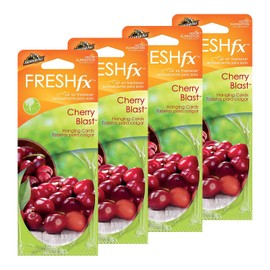 Armor All FRESHfx Car Air Freshener Hanging Card, 12-Count (4 Packs, Cherry Blast)