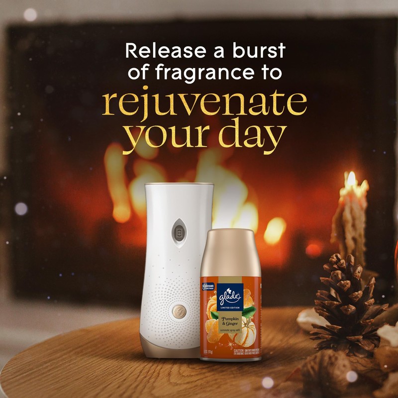 Glade Automatic Spray Refill, Pumpkin & Ginger, Scented Air Freshener