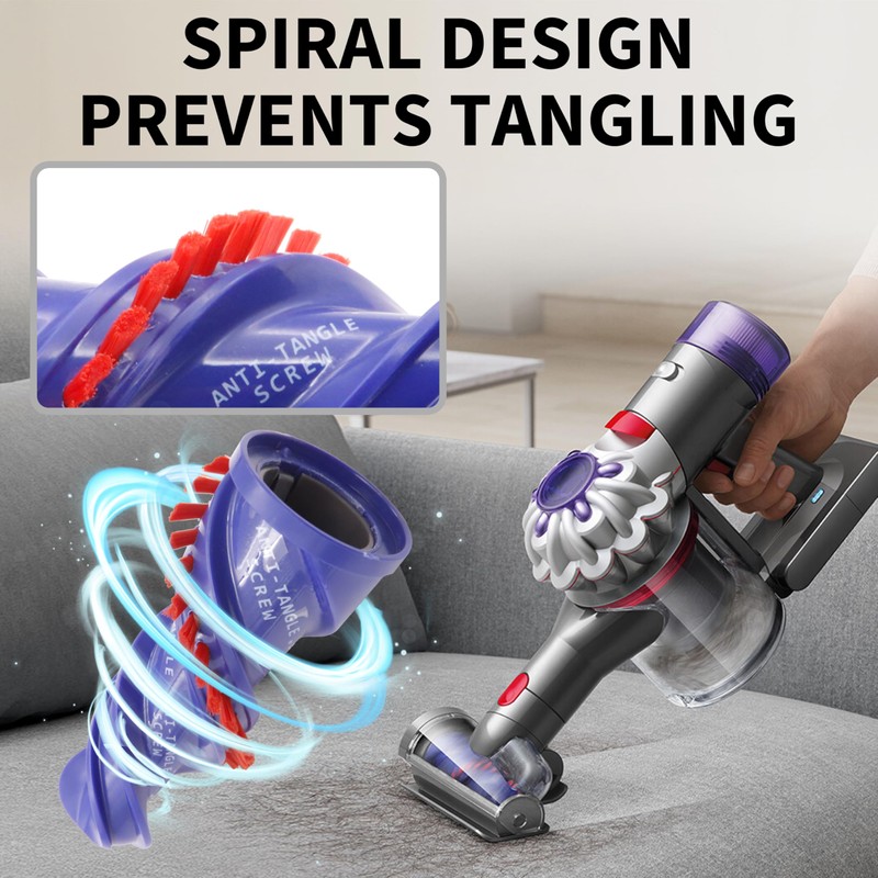 Mini Motorized Tool Brush Head Replacement Compatible with Dyson V15