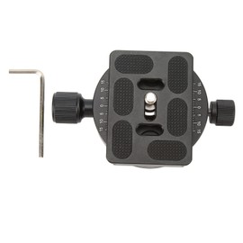 Camera Quick Release Plate Clamp Camera Adapter Plate 360 Degree Panorama Rotation for Camera Tripod Head QJ08S