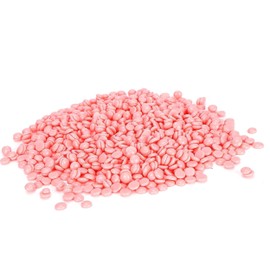 Glamified Professional Hard Wax Beads 300g, Stripless Depilatory Waxing Pellets Solid Film Beans No Strip Needed, Painless Gentle Hair Removal of Full Body, Face & Bikini Line (Pink)