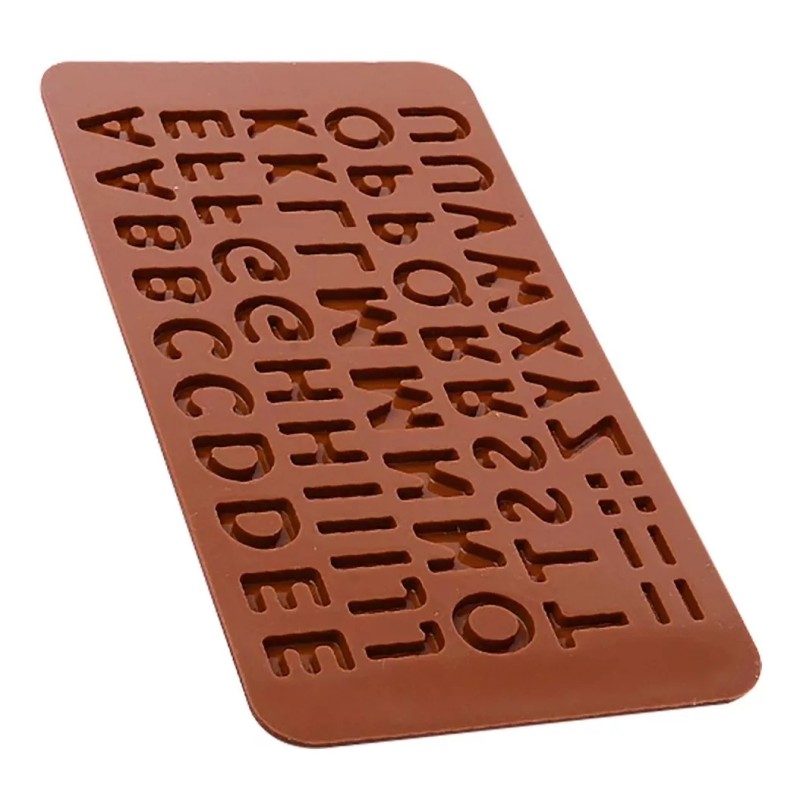 Mercader Digital 10 Pzs Molde Silicón Letra Alfabeto Abecedario Jabón