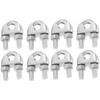 8pcs 3/8 Pulgadas M10 Cable de Acero Inoxidable Cable Clip