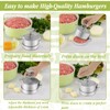 HTT Global Burger Press with 100 Wax Discs, Aluminium Hamburger