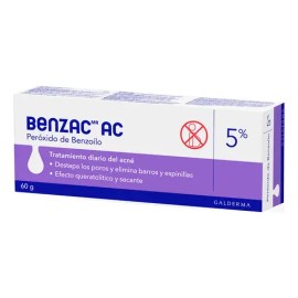 Gel Para Barros Y Espinillas Ac 5% 60g Tipo De Piel Grasa Momento De Aplicación Noche Benzac