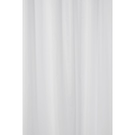Croydex Professional Plain White Water-Resistant Textile Shower Curtain 2000 X 2000mm