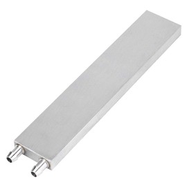 Radiator Water Cooling, for PC Laptop CPU, Water Cooler Heat Sink Made of Aluminum, Double U-Shaped Waterway, Heatsink Endothermic Head, Low Leakage Rate, 5 Sizes(40 * 200 * 12mm)