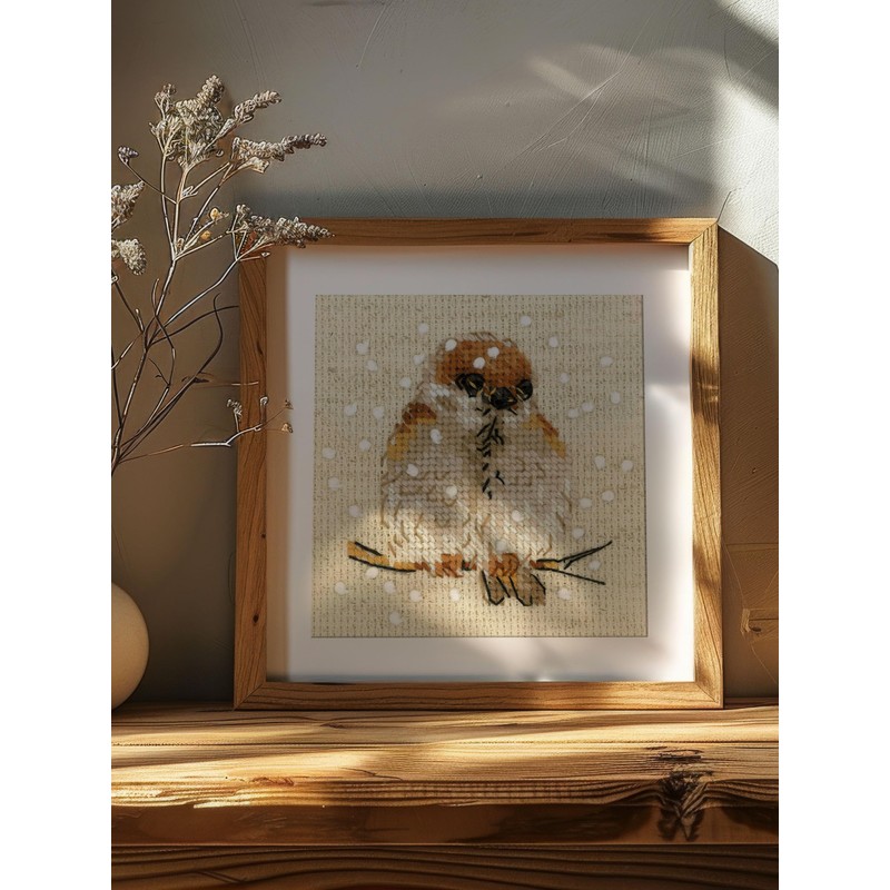 RIOLIS - Passero 1680, Punto croce 10x10cm, Punto croce kit