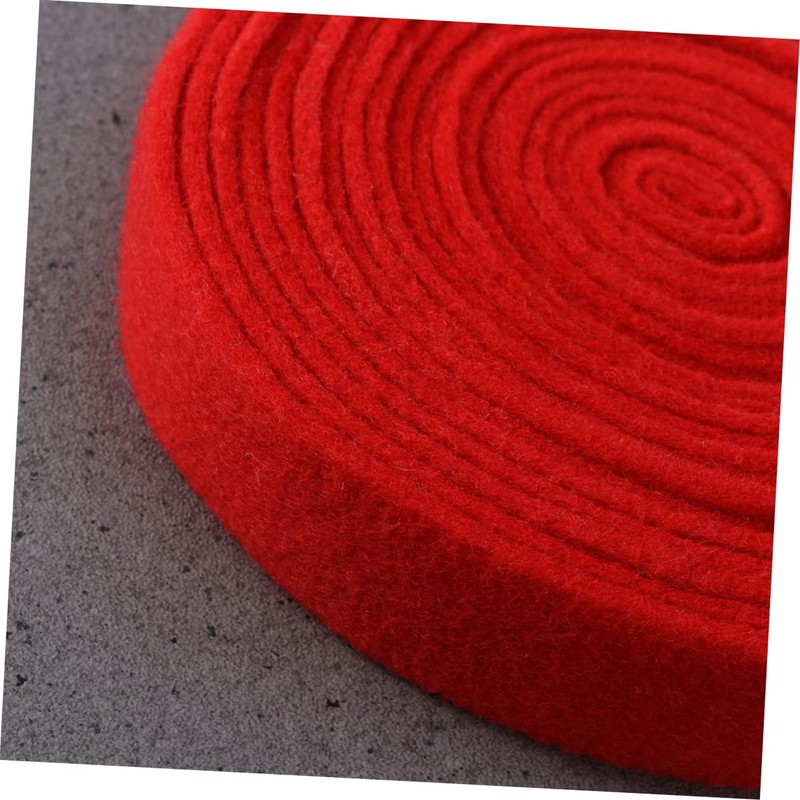 HOODANCOS Wool Felt Ribbon Red for Christmas Tree Decorations Craft