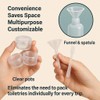 Empty Travel Bottles Refillable Toiletry Liquid Container Set Leakproof Transparent