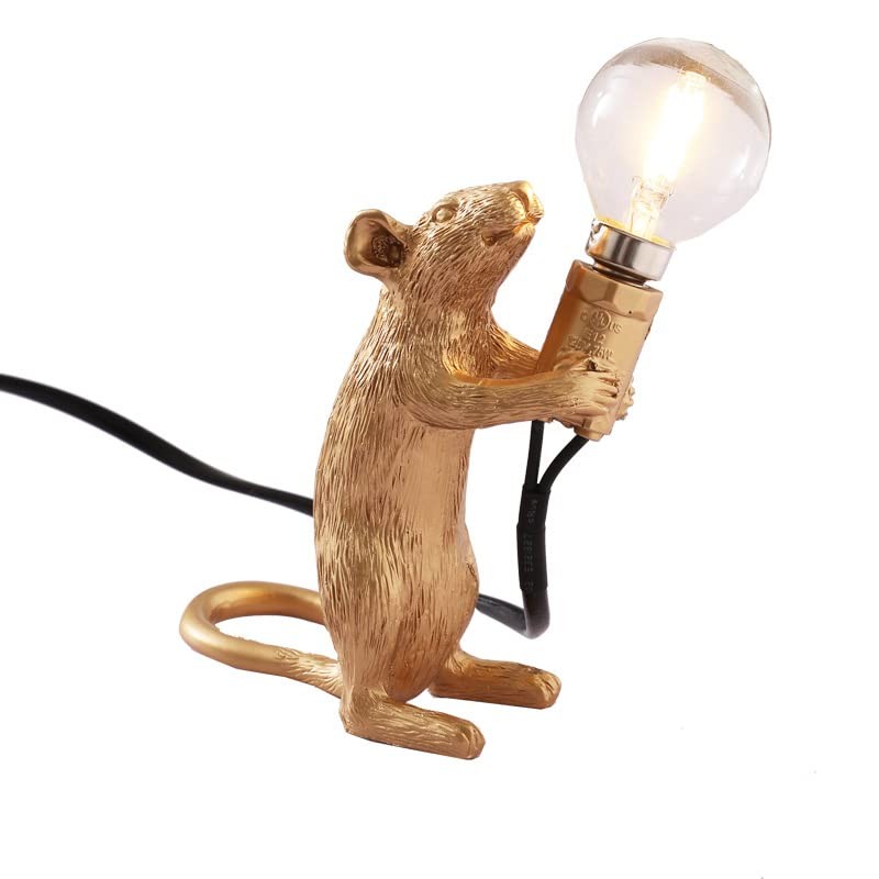 Modern Resin Mouse Lamp Table Lights,Mouse Shape Creative Desk Lamps