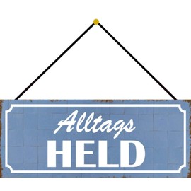 Schatzmix Tin-Plate Sign, Sheet metal, Multicoloured, 27x10 cm