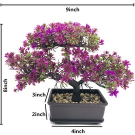 Fycooler Fycooler Artificial Bonsai Tree-Fake Plant in Pot Artificial Plants,Faux Bonsai Japanese Pine Bonsai Artificial Plants for Home Decor Indoor,Office/Windowsill/Yard,Desktop Display, Zen Garden Dcor