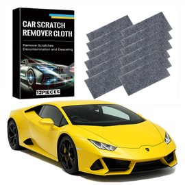 UroClysmic Nano Sparkle Tuch, 12 Stück Nano Magic Tuch, Effektives Auto Kratzer Entfernen, Reparatur von Leichten Kratzfarben und Langzeit-Lackpflege, Geeignet für alle Autofarben und Fahrzeuge