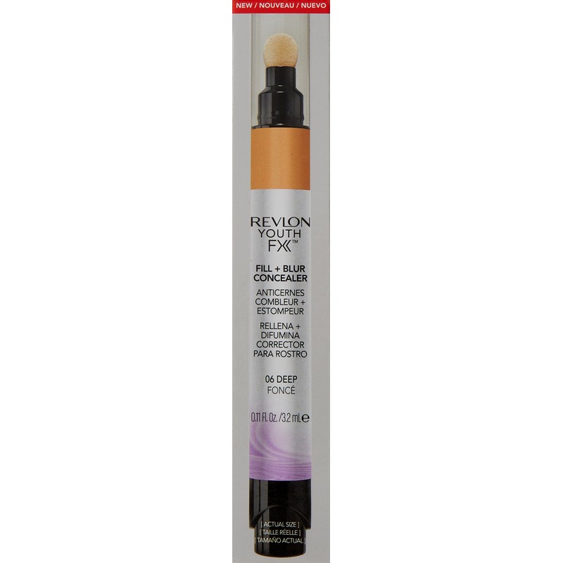Revlon Youth Fx Fill + Blur Concealer, Deep, 0.11 Fluid