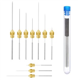 hiBCTR 10pcs/Lot Nozzle Cleaning Needles 3D Printer Parts 0.15 0.2 0.25 0.3 0.35 0.4 0.5 0.6 0.8 1.0mm Stainless Steel Nozzle Cleaning Needles Kit for Drills