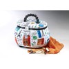 Kobolo Sewing Box Sewing Basket Sewing Box Plastic Textile White