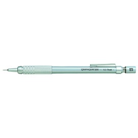Pentel Graphgear 500 Pack of 12 Mechanical Pencils with Fixed Barrel 4 mm Grey 0.3 mm