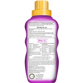 Espoma Organic Bloom! 16-Ounce Concentrated Plant Food – Plant Fertilizer and Bloom Booster for All Flowering Plants. Promotes Vigorous Growth and Blooming - Pack of 3