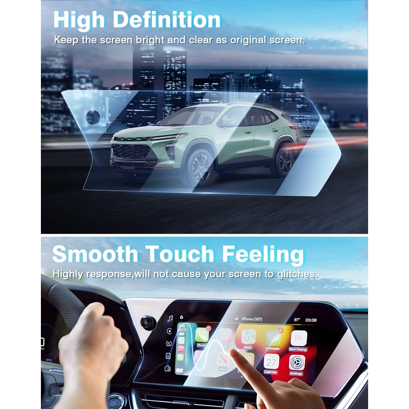 Karltys 2 Pack Screen Protector for 2024 2025 Chevy Trax