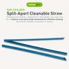 humangear UnStraw, 4-Pack | Reusable | Washable | BPA-Free, Royal