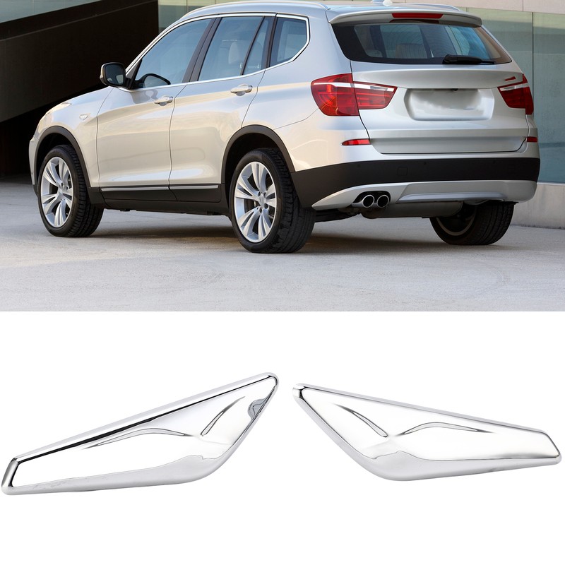 2PCS Front Fender Chrome Finisher 51117338569 Replacement for X3 X4