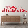 Large Christmas Nativity Scene Wall Stickers Unto Us a Child
