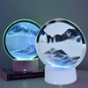 Sand Painting Table Lamp 7 Color 3D Hourglass Table Lamp