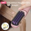 Ionic Hair Straightning Brush|Portable Hot Comb, Pro 450 Million Negative