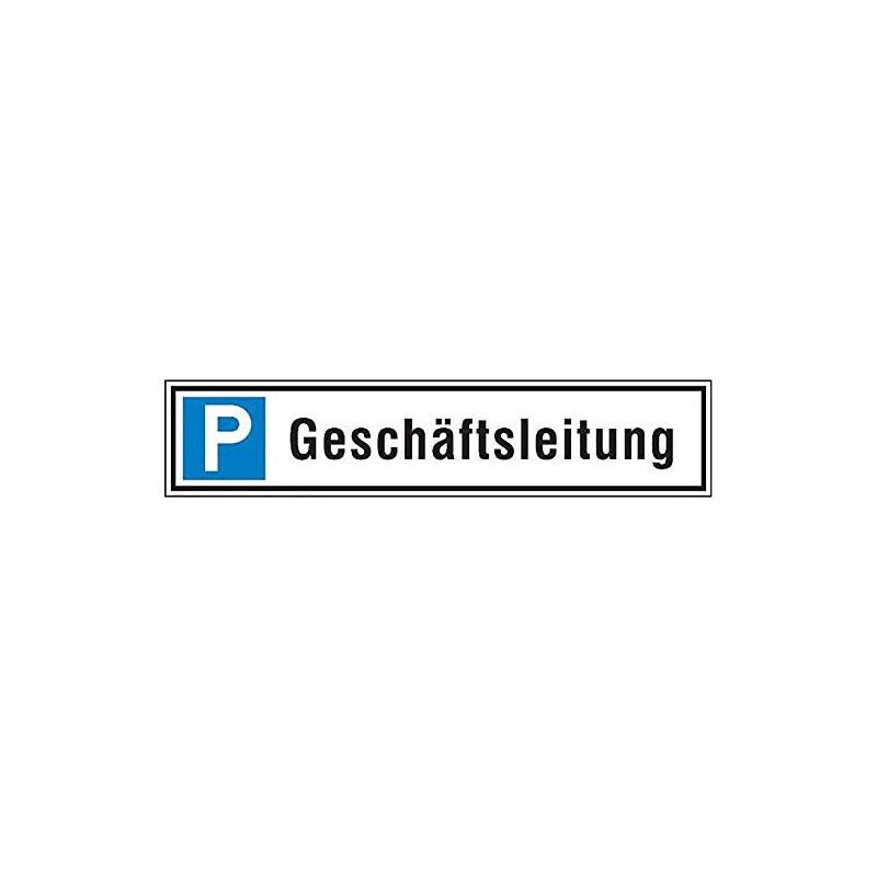 Size 4044589016362 – parkplatzschild 520 X110 Mm Alu. g-leit.