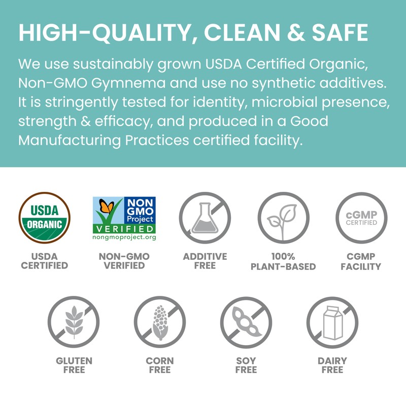 Himalaya Organic Gymnema Sylvestre - Herbal Glucose Metabolism Support -