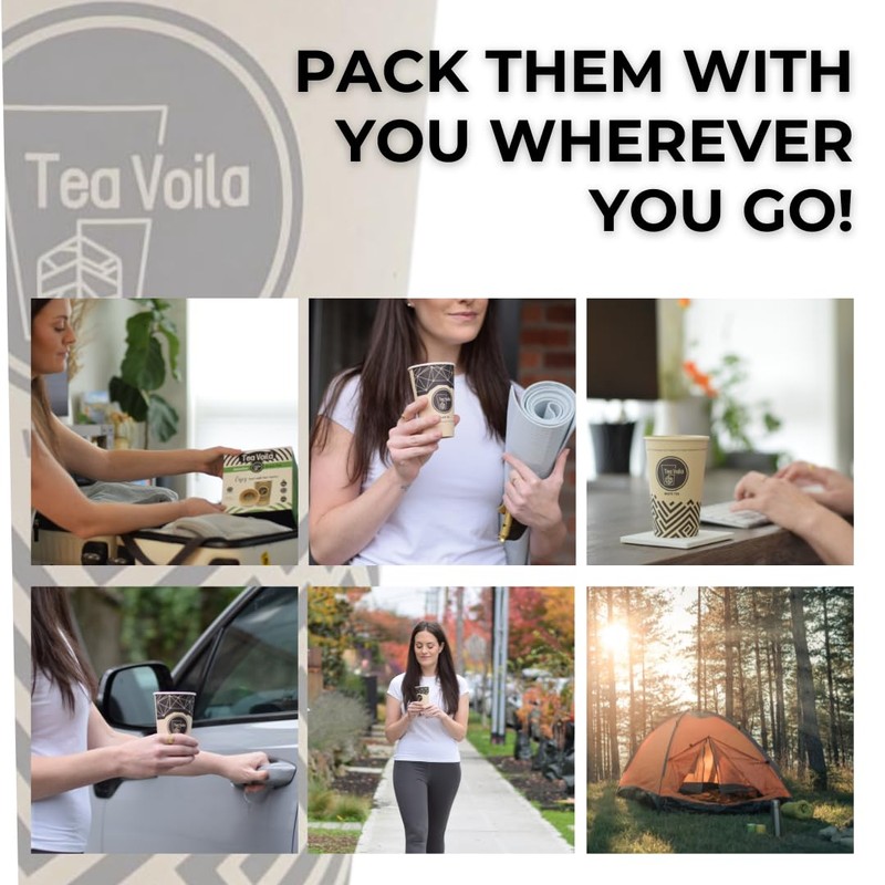 TeaVoila Herbal Tea - Loose Tea Leaves - Built-in Infuser