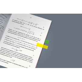 SIGEL HN489 Z-page markers, 5 colours (480 strips per colour), strip-size 1.2 x 4.5 cm, 12 Pieces