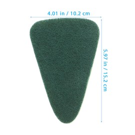 JECOMPRIS 2Pcs Replacement Cleaning Brush Heads for Bathroom Floor Tile Scrubbing Multi-Surface Mop Accessory 6X4 Inches Easy Fit