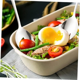 BIUDECO 6-Piece Western Style Salad Sporks Forks Spoon Set for Catering Event Tableware