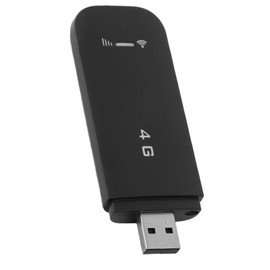 4G LTE USB Portable Router, Plug and Play Support 10 Devices Mobile WiFi Hotspot USB Powered WPA WPA2 Encryption, with SIM Card Slot for Tablets Laptops (Black)