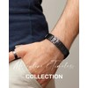 Feraco Men's Copper Magnetic Bracelet and Ring Elegant 99.99% Solid