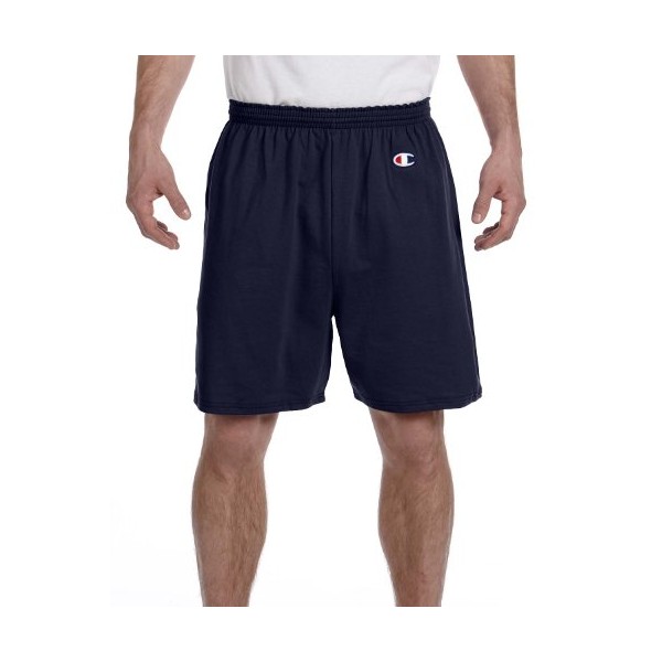Champion Men's 6-Inch Navy Cotton Jersey Shorts - X-Large
