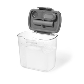 Starfrit 094381 ProKeeper Plastic Storage Container (for Powdered Sugar: 1.3L/770g/ 27.2oz), Clear