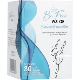 Be Free | W3-OE Suplemento Alimenticio 30 Sticks con Alga Marina y Granada | Fuente Natural de Minerales y Antioxidantes | Apoya Bienestar Diario y Vitalidad | Tecnología Cold Bio Fusion Mirei Pharma