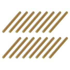 sourcing map 16 Pack Fully All Threaded Rod 5/16" Thread, 3-1/4" Length, Thread Screw Threaded Rod Screw Sofa Foot Screw Bolt for Chair Furniture Mounting Assembly Fastening
