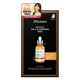 JM Solution The Effect Vita C & Whitening Mask Pack, 1 pack, 10 pieces / 제이엠솔루션 더 이펙트 비타C & 화이트닝 마스크 팩, 1개, 10개입