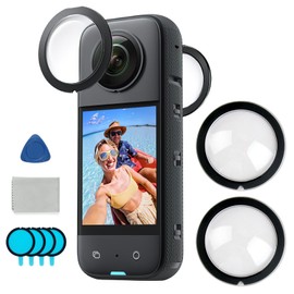 Panoramic Lens Protector for Insta360 X3 Camera Lens, Durable, Transparent, Scratchproof and Dustproof