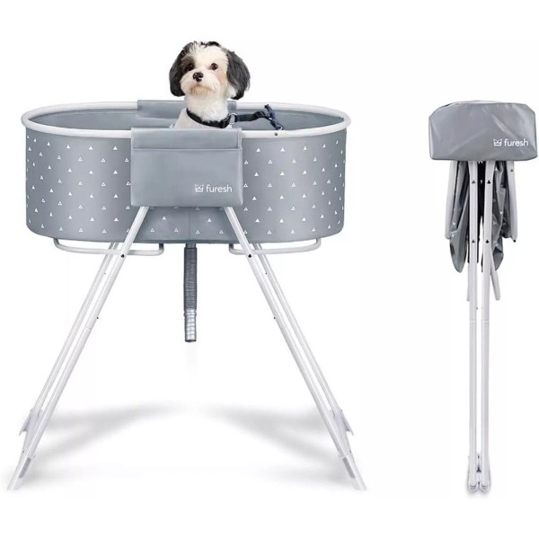 Furesh Little Dipper Dog Bath Tub and Wash Station for