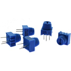 Longdex Potentiometer 3386MP-103 5PCS 10K Ohm 3386 Trimmer Potentiometer with Knob for Arduino